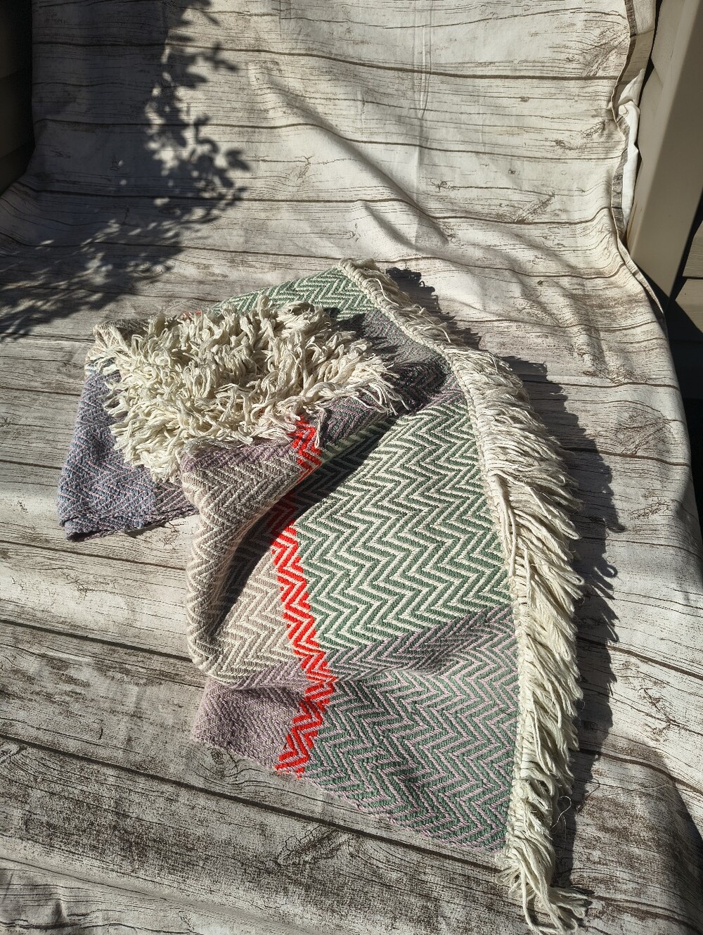 Anthropologie Hermine Van Dijck Tufted Throw Blanket